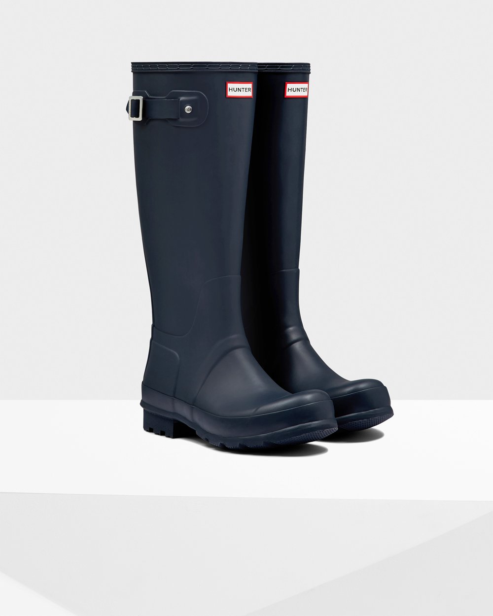 Mens Tall Rain Boots - Hunter Original (65XJZNYHA) - Navy